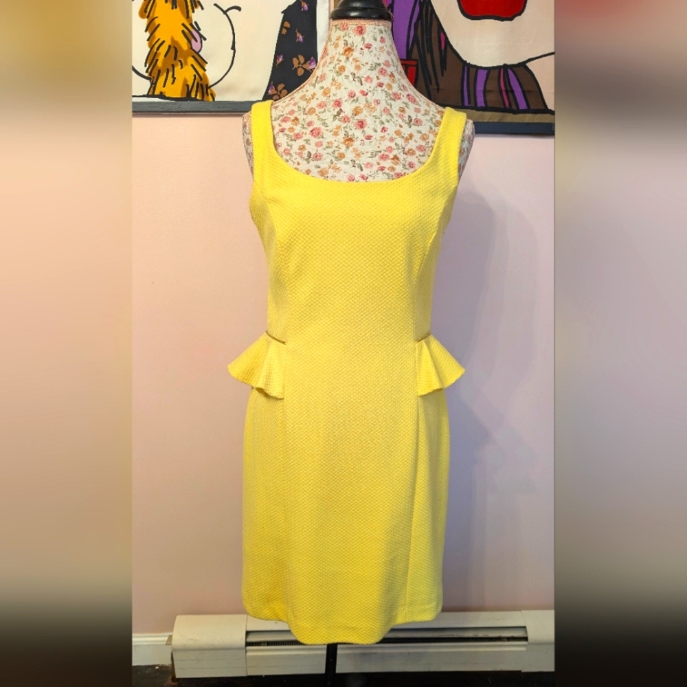 Betsey Johnson Sleeveless Peplum Dress